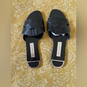 Zara leather sandals size 5